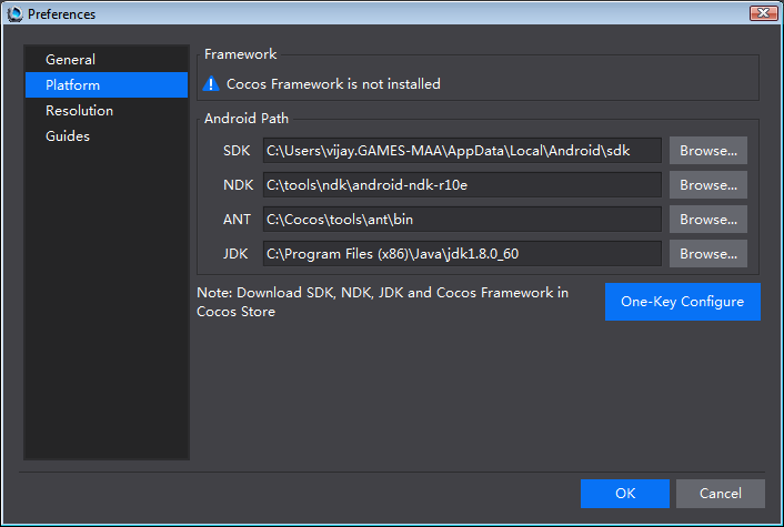 cocos-framework-is-not-installed